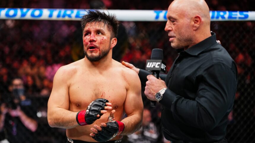 Henry Cejudo speaks with Joe Rogan after his loss at UFC 323