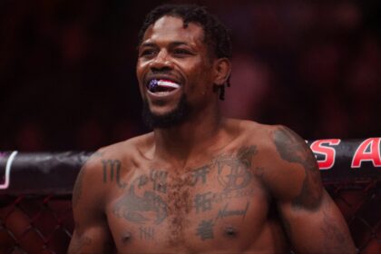 Kevin Holland enters the Octagon for his fight against Mike Malott at UFC Vancouver