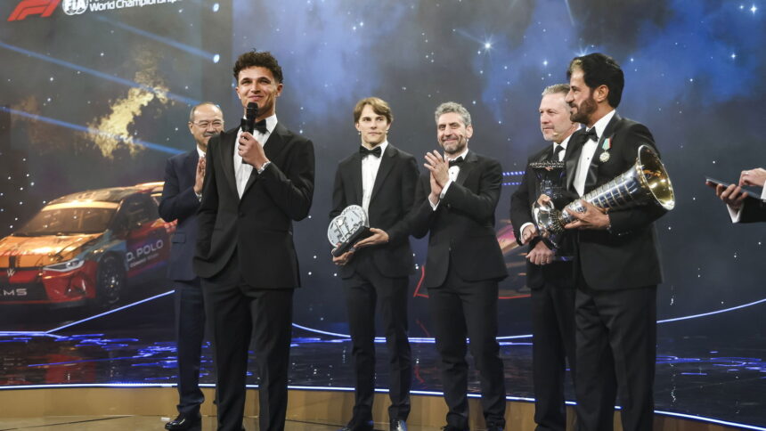 Lando Norris awkwardly drops F-bomb in front of FIA president