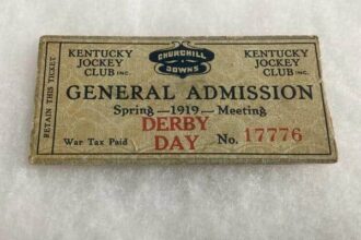 Rare 1919 Kentucky Derby ticket sold for $35,000