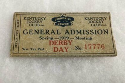 Rare 1919 Kentucky Derby ticket sold for $35,000