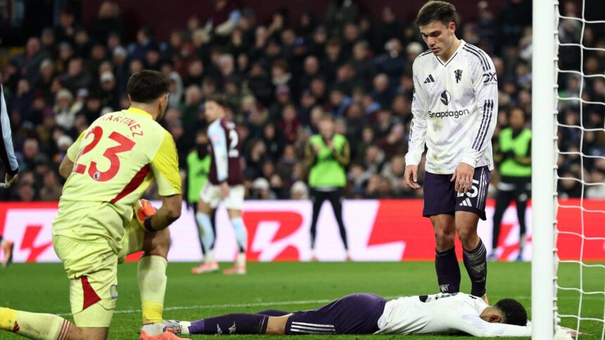 Samuel Luckhurst tears up over Man United's misfire after Aston Villa defeat