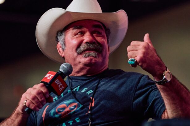 Don Frye speaks during a Q&A session at the UFC X exhibition