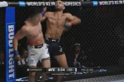 Kevin Vallejos, UFC Vegas 112, KO, Giga Chikadze, Results, UFC