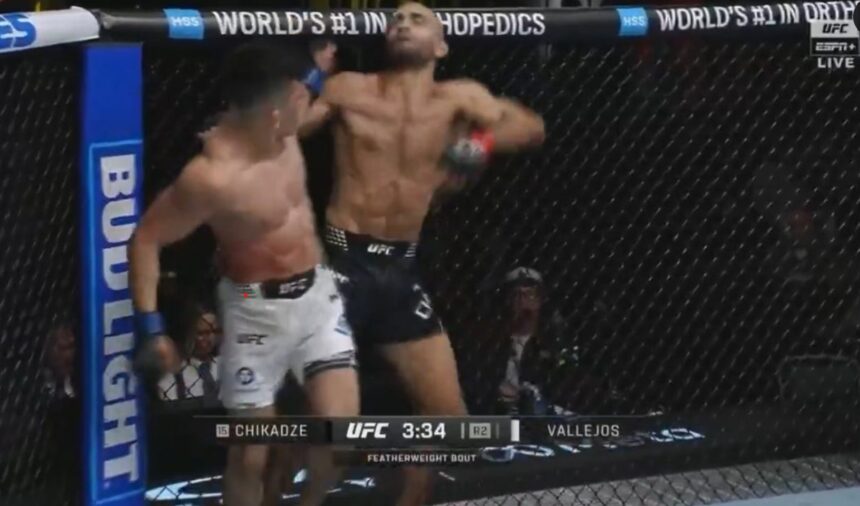 Kevin Vallejos, UFC Vegas 112, KO, Giga Chikadze, Results, UFC