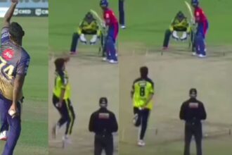 Tim David hilariously mimics Sunil Narine's bowling action in front of him during Abu Dhabi T10 match