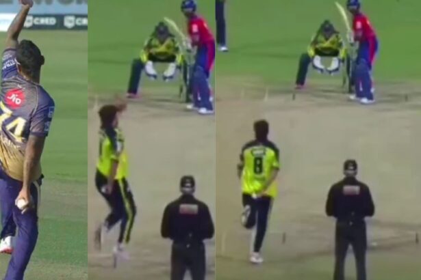Tim David hilariously mimics Sunil Narine's bowling action in front of him during Abu Dhabi T10 match