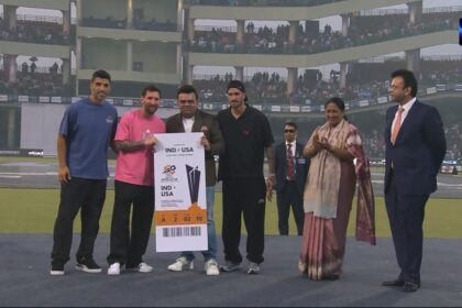 ICC Chairman Jay Shah gifts Lionel Messi special jersey, bat and T20 World Cup 2026 match ticket