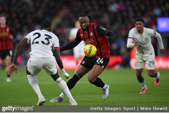 Competition to sign winger intensifies as Manchester club make contact with Bournemouth over Semenyo issue
