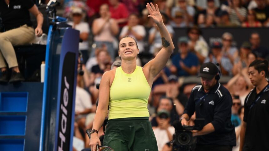 Aryna Sabalenka beats Karolina Muchova to advance to Brisbane final