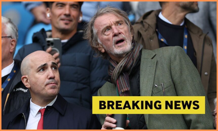 Sir Jim Ratcliffe reacts during a Manchester United game