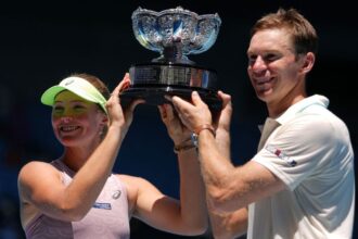 Olivia Gadecki and John Pierce win consecutive Australian Open mixed doubles titles