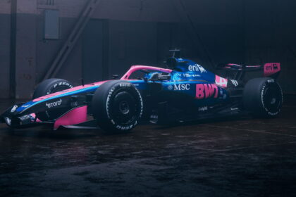 Alpine unveils Mercedes-powered 2026 F1 car colors on cruise ship