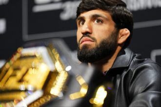 Arman Tsarukyan appears at the UFC 311 press conference