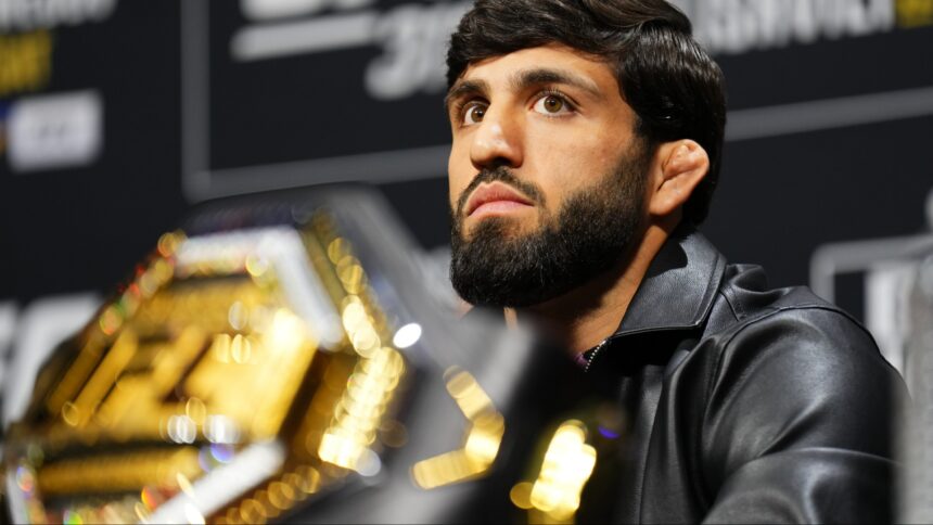 Arman Tsarukyan appears at the UFC 311 press conference