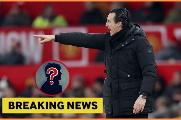 Unai Emery shouts instructions during Aston Villa