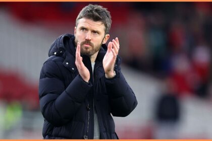Michael Carrick during his time as Middlesbrough manager