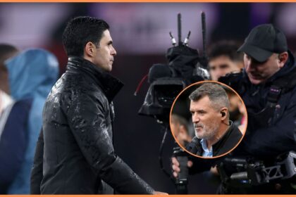 Mikel Arteta and Roy Keane