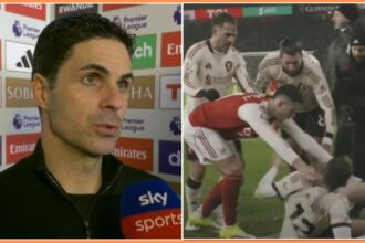 Mikel Arteta responds to that Gabriel Martinelli incident