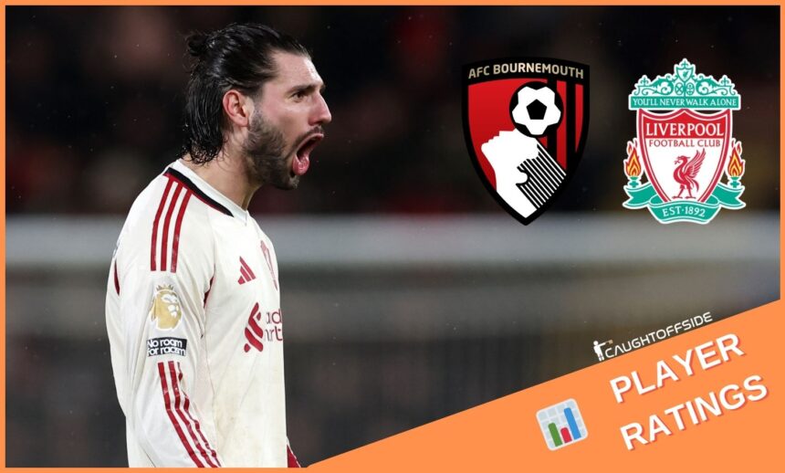 Dominik Szoboszlai celebrates scoring for Liverpool against Bournemouth