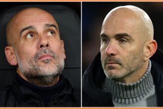 Pep Guardiola and Enzo Maresca