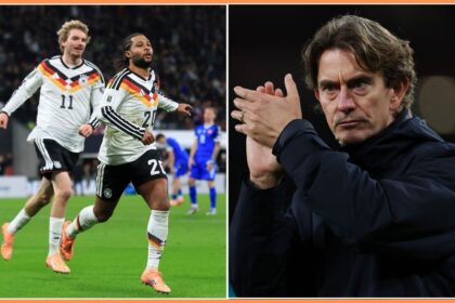 Serge Gnabry and Thomas Frank