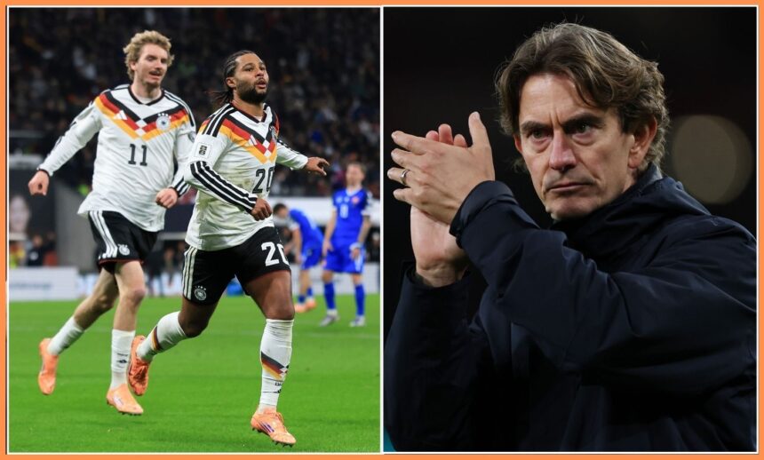 Serge Gnabry and Thomas Frank