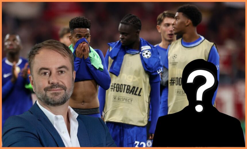 Josh Acheampong of Chelsea, and Christian Falk