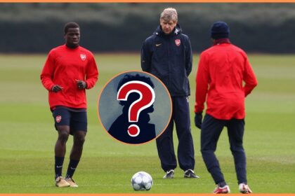 Emmanuel Eboue in Arsenal training in 2009