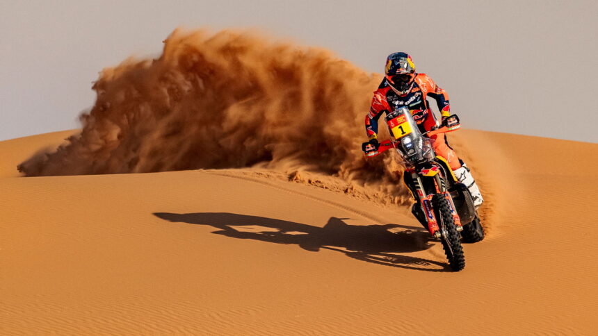 Daniel Saunders continues to lead the 2026 Dakar Rally after a grueling sixth stage