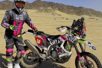 James Hillier with Kove 450 Rally at 2026 Dakar. Credit: Instagram/James Hillier.