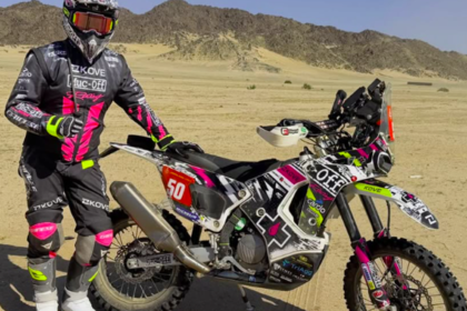 James Hillier with Kove 450 Rally at 2026 Dakar. Credit: Instagram/James Hillier.