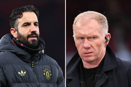 Ruben Amorim slammed by son of Paul Scholes