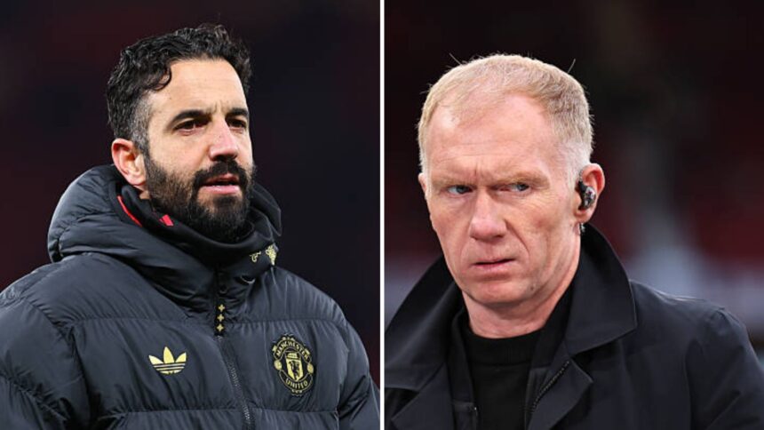 Ruben Amorim slammed by son of Paul Scholes