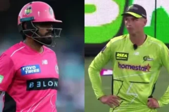 Babar Azam and Chris Green