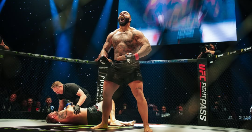 Watch: Olympic Gold Medalist Gable Steveson Dominates with First Round Finish in MMA Debut