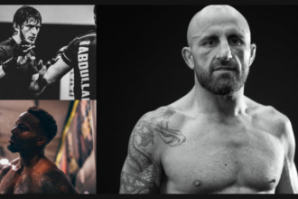 Alexander Volkanovski, Movsar Evloev, Lerone Murphy.