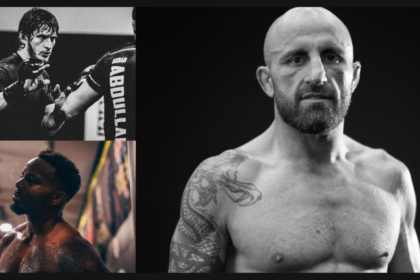 Alexander Volkanovski, Movsar Evloev, Lerone Murphy.