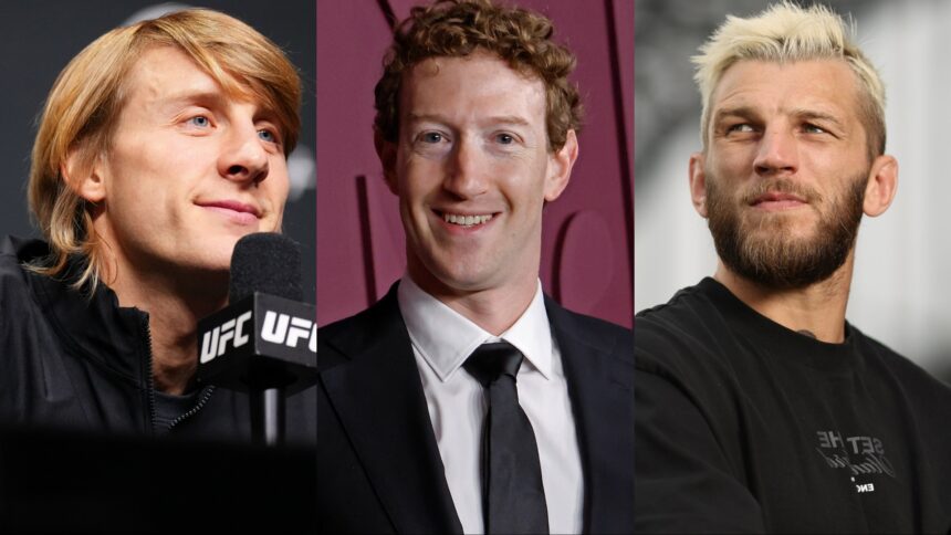 Paddy Pimblett, Mark Zuckerberg, and Dan Hooker