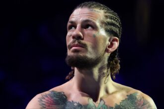 Sean O'Malley enters the Octagon for his fight with Merab Dvalishvili at UFC 316