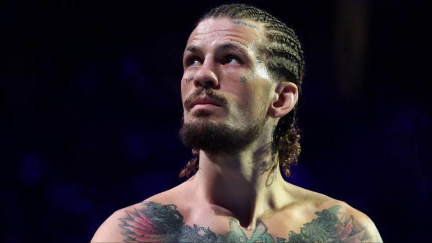 Sean O'Malley enters the Octagon for his fight with Merab Dvalishvili at UFC 316