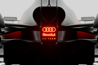 Video of Audi's first ever F1 car running on the Barcelona course