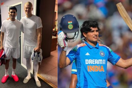 Shubman Gill's spotted in fanboy moment with European football legend