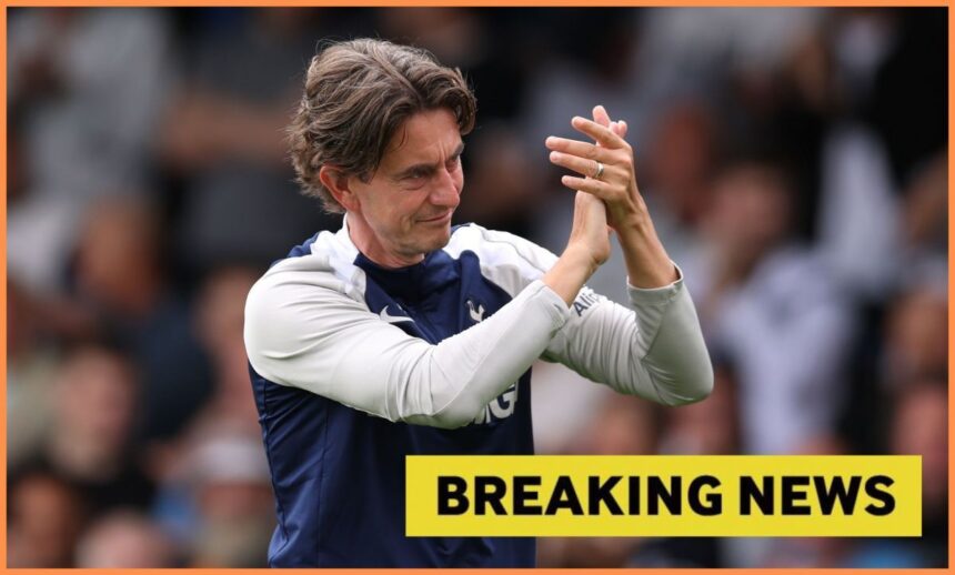 Tottenham manager Thomas Frank