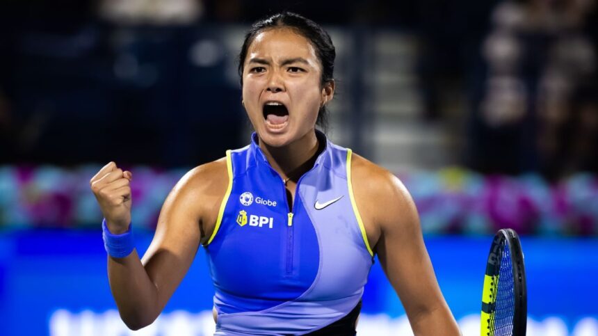 Alex Eala surprises Jasmine Paolini at Dubai Duty Free Tennis Championships