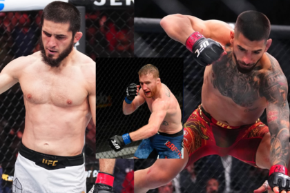 Islam Makhachev, Justin Gaethje, Ilia Topuria