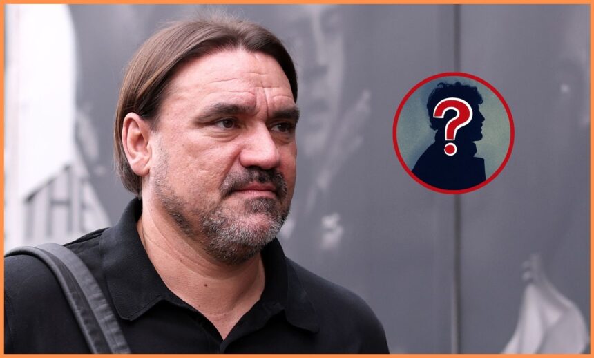 Daniel Farke looks on