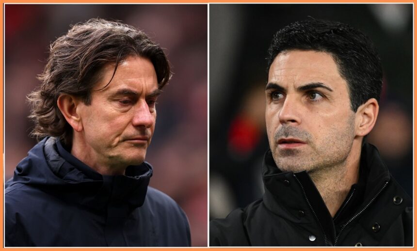 Thomas Frank and Mikel Arteta