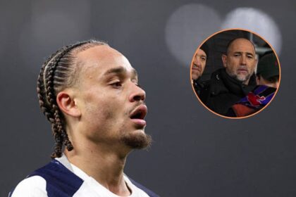 Image of Xavi Simons with overlay of new Spurs boss Igor Tudor