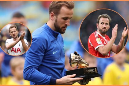 Harry Kane with England, Tottenham, and Bayern Munich